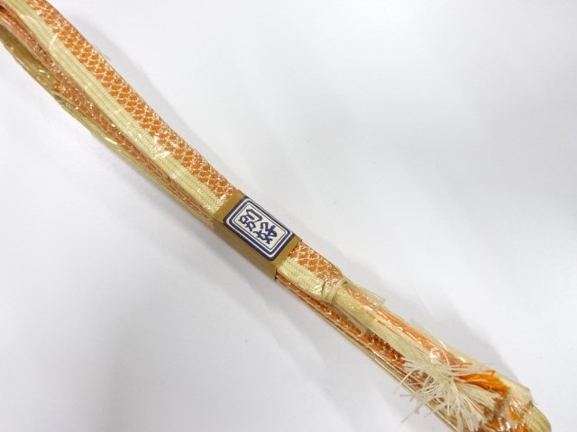 JAPANESE KIMONO / UNUSED HAND-TIED OBIJIME